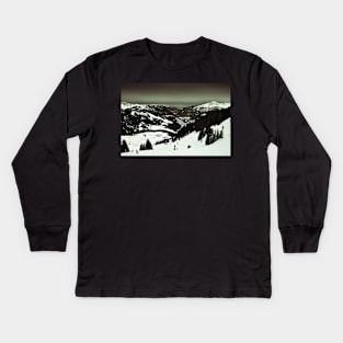 Morzine Lets Gets French Alps France Kids Long Sleeve T-Shirt